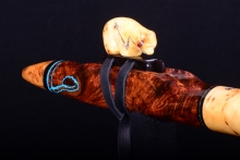 Yellow Cedar Burl Native American Flute, Minor, Mid G-4, #H27D (14)